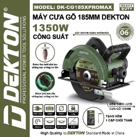 Máy Cưa Gỗ 185mm Dekton DK-CG185XPROMAX 1350W