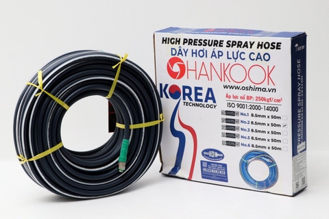 Ống nhựa PVC Hankook No.2 8.5mm x 50m Xanh dương
