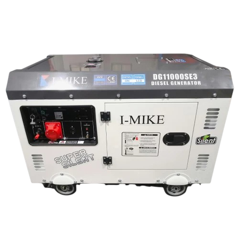 Máy Phát Điện Chạy Dầu I-Mike 10Kva DG11000SE3 Siêu Chống Ồn 3 Pha