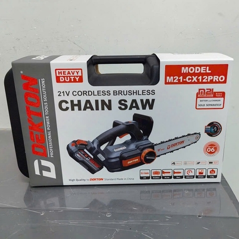 Thân máy cưa xích dùng pin 21V Dekton M21-CX12PRO