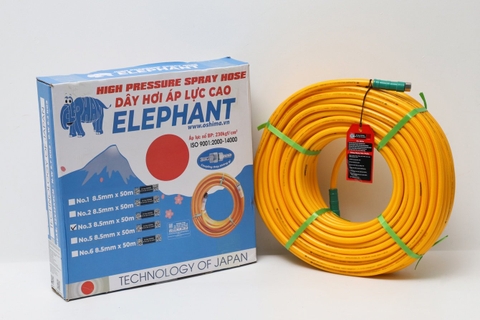 Ống nhựa PVC Elephant No.3 8.5mm x 50m Vàng