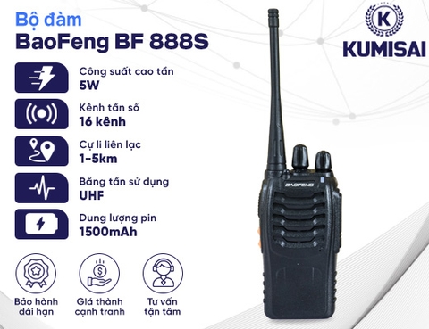 Bộ đàm cầm tay BaoFeng BF 888S