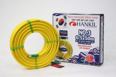 Ống nhựa PVC Hankil No.3 6.5mm x 50m Vàng
