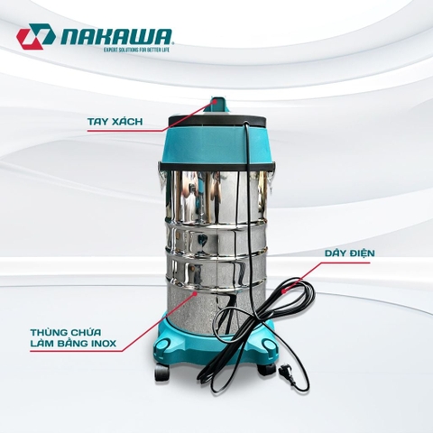Máy hút bụi công nghiệp NAKAWA NK-VC1730 (1.7Kw-30L)