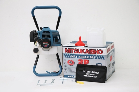 Máy khoan đất Mitsukaisho 2P 1.8kW Xanh-đen 2 thì (không mũi)