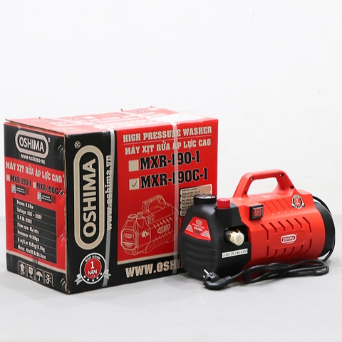 Máy xịt rửa OSHIMA MXR-190C-1 2.5kW Đỏ Điện 1 pha