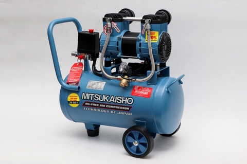 Máy nén khí Mitsukaisho 24-2.0 2.0HP Xanh dương Điện 1 pha (Không dầu,nhanh,dây đồng)