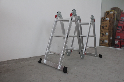 Thang nhôm xếp Oshima T4D-3 Xanh đậm (4 đoạn, 3 bậc)