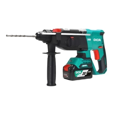 Máy Khoan Bê Tông Dùng Pin DCA ADZC02-26 (TYPE EM) BLDC - Thân Máy, 2 Pin 20V 4ah, Sạc, Hộp Nhựa