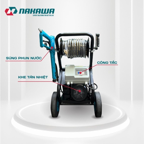 Máy phun áp lực cao công nghiệp Nakawa NK-HPC3500PLUS (3.5Kw-220V)