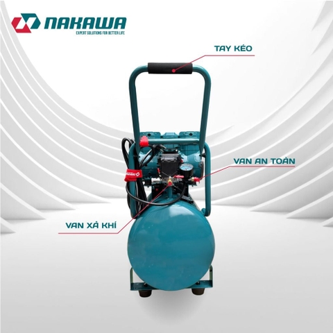 Máy nén khí không dầu, tốc nhanh, siêu êm NAKAWA NK-52H52L - 52 lít
