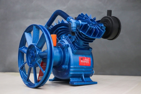 Đầu của máy nén khí OSHIMA 2x51 1/2HP~1HP Xanh đậm (hoạt động bằng sức kéo động cơ)