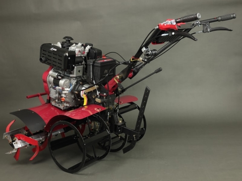 Máy xới đất 2 cầu trước Huspanda HCT186DE (Động cơ dầu 186FA- Estart)