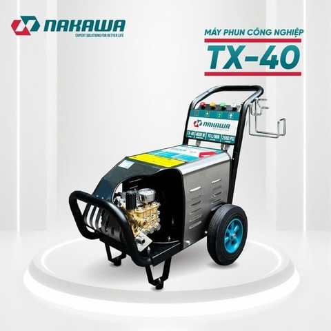 Máy phun áp lực cao công nghiệp Nakawa TX-40 (4KW-380V)