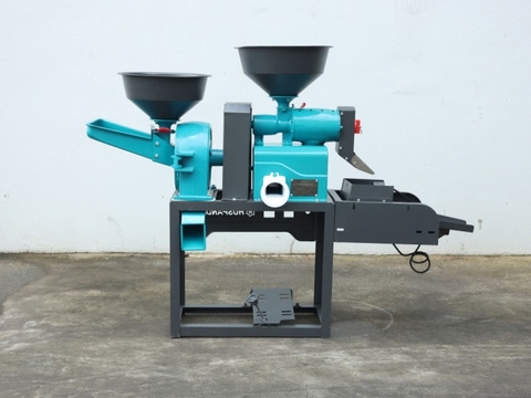 Khung, cối xát nghiền gạo Huspanda HNF-4B (Pulley đảo chiều - Không Motor - Không sàng lọc sạn rung)