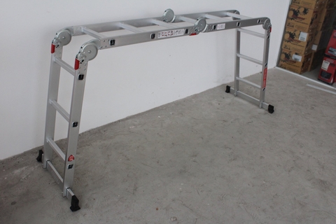 Thang nhôm xếp Oshima T4D-3 Xanh đậm (4 đoạn, 3 bậc)