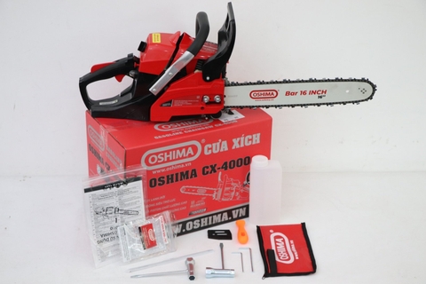 Cưa xích OSHIMA CX-4000 40cc Đỏ-đen