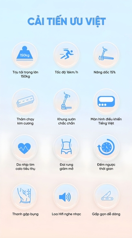 Máy chạy bộ Queen Crown QS588