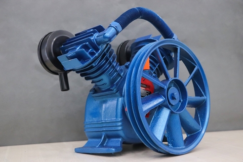 Đầu của máy nén khí OSHIMA 2x80 2.0HP~5.0HP Xanh đậm (hoạt động bằng sức kéo động cơ)
