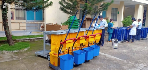 Xe đẩy dọn phòng khách sạn CLEPROX CX-73