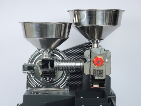 Bộ máy xát nghiền gạo Huspanda HGI730 (Motor HPN3000) (Sàng lọc sạn rung - Cối xát nghiền Inox)