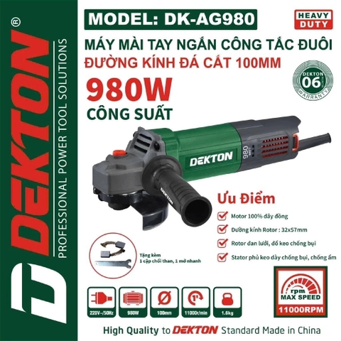 Máy Mài Góc điện Dekton DK-AG980