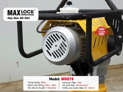 Máy đầm đất điện Maxlock MDE75 (Motor 3.0KW - 380V)