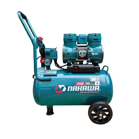 Máy nén khí không dầu, tốc nhanh, siêu êm NAKAWA NK-26H32L - 32 lít
