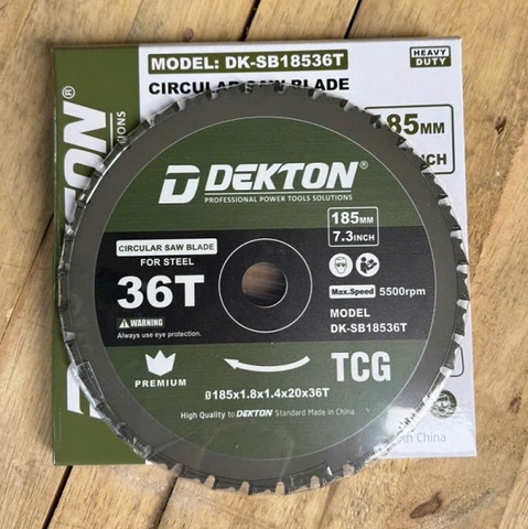 Lưỡi hợp kim 185mm Dekton DK-SB18536T
