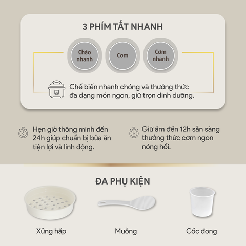 Nồi Cơm Điện Tử BlueStone RCB-5938 1.8 Lít 860W