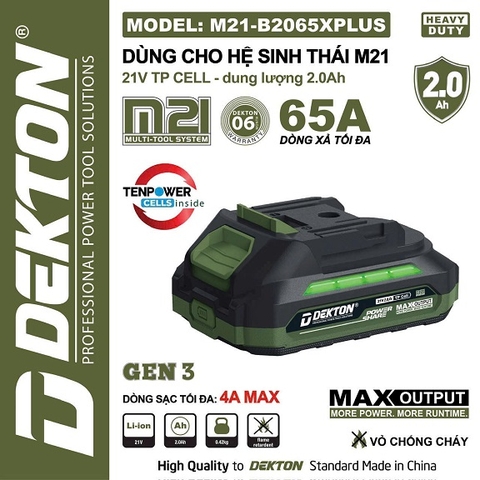 Pin Dekton M21-B2065XPLUS