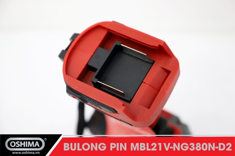 Mở bu lông pin lithium Oshima MBL21V-NG380N-D2 (Thân máy)