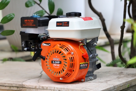Động cơ nổ Pona PN160 5.5HP Cam-trắng-đen 4 thì