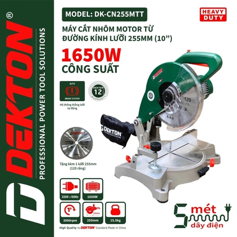 Máy Cắt Nhôm Motor Từ Dekton 255mm DK-CN255MTT