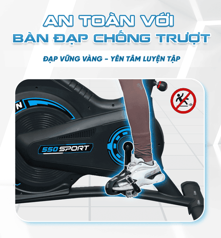 Xe đạp tập thể dục Queen Crown 550 Sport