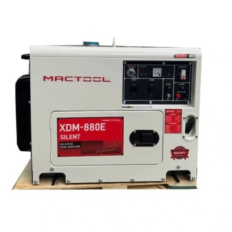 Máy Phát Điện Chạy Dầu 6.8Kw Mactool XDM-880E 220V