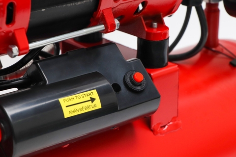 Máy nén khí Oshima 12-1.5 1.5HP Đỏ Điện 1 pha (Không dầu,nhanh,dây đồng)