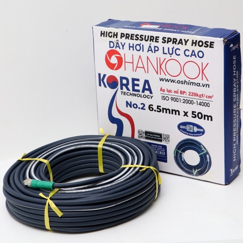 Ống nhựa PVC Hankook No.2 6.5mm x 50m Xanh dương