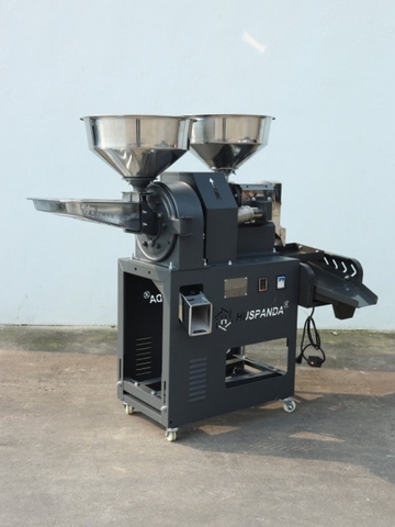 Bộ máy xát nghiền gạo Huspanda HNF680I (Motor HPN3000 - Sàng lọc sạn rung) Cối xát nghiền Inox