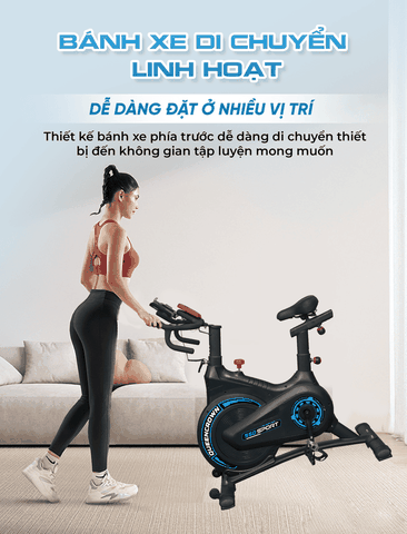 Xe đạp tập thể dục Queen Crown 550 Sport