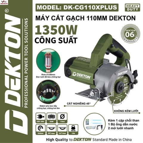 Máy cắt gạch 110mm Dekton DK-CG110XPLUS 1350W