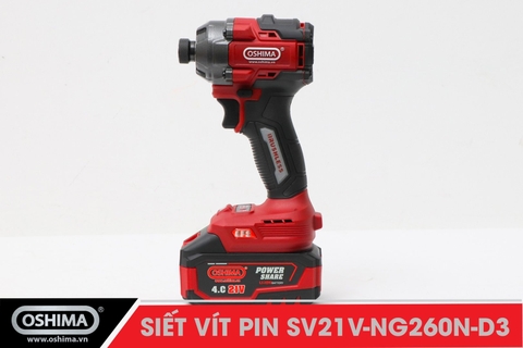 Siết vít pin lithium Oshima SV21V-NG260N-D3 (Thân Máy)