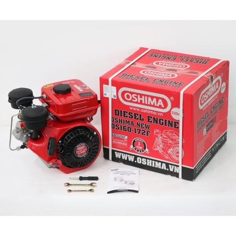 Động cơ nổ OSHIMA New OS160-172F 4.5HP Đỏ (Dầu)