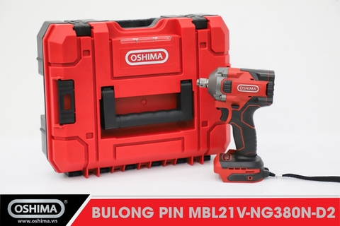 Mở bu lông pin lithium Oshima MBL21V-NG380N-D2 (Thân máy)