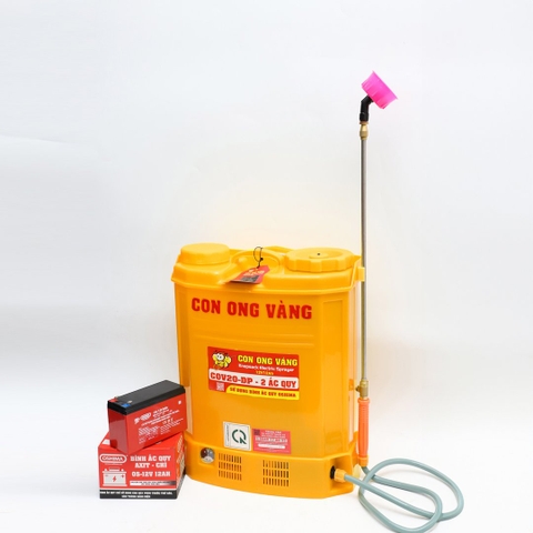Máy phun thuốc trừ sâu, côn trùng điện Con Ong Vàng COV20-DP-ắc qui