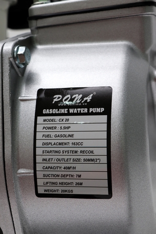 Máy bơm nước Pona CX20 5.5HP 2"