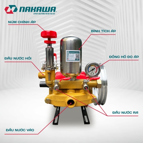 Đầu phun áp lực NAKAWA NK2238 (1.5 – 2.0HP)