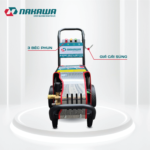 Máy phun áp lực cao công nghiệp Nakawa NK-HPC2800 (2.8Kw-220V)