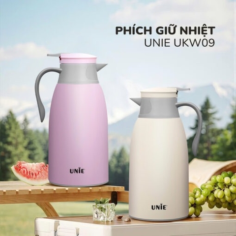 Phích giữ nhiệt UNIE UKW09-P, dung tích 1,4L, giữ nhiệt 36 giờ, vòi rót tiện lợi