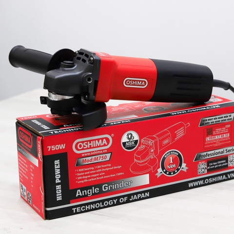 Máy mài góc Oshima M750 750W Đỏ Điện 1 pha